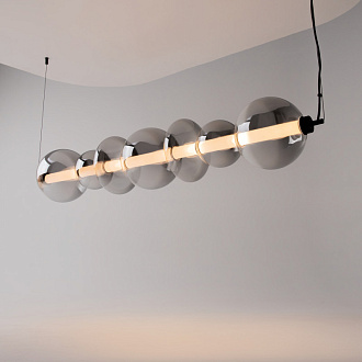 Подвесной светильник 117,5*20*325 см, LED, 40W, 3000К, Maytoni Futuro MOD307PL-L40B3K черный