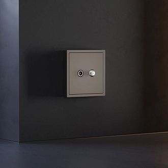 Накладка для розетки телевизионной оконечной TV+SAT, S70, капучино Voltum VLS001614