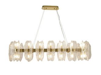 Люстра L1200 x W240 x H300 (1300), мм, 32*15W (480W), PT BRS (Латунь) NewRgy 80624/L1200 PT BRS