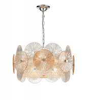 Подвесной светильник  60*110 см, 8*E14, 24 м2 хром Vele Luce Sirena VL3203P08