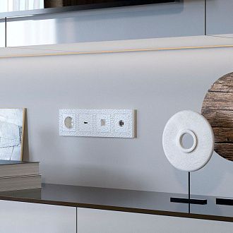 W1281001 Розетка Ethernet RJ-45, hammer белый Werkel, 4690389163029