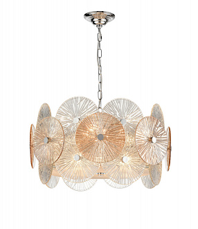Подвесной светильник  60*110 см, 8*E14, 24 м2 хром Vele Luce Sirena VL3203P08