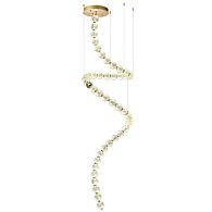 Светодиодный светильник 75 см, 132W, 4000K, Odeon Light CRYSTAL 5008/132L, золото