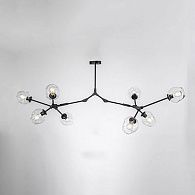 Люстра на штанге Адель Branching Bubble Chandelier L11 Black Amber 185*185*110 см, 11*E27*60W, ImperiumLoft 40,14, Чёрный