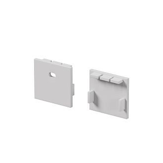 Комплект заглушек (для профиля ALM-4625-S-2M) 2 шт. 642001 Maytoni Led Strip Встраиваемый с накладным фланцем профиль Белый