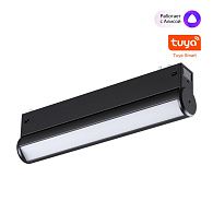 Cветильник  22,6*3,3*6 см, 1*LED*10W, 3000-6000K, Novotech VECTOR PORT 359951, черный,  диммир. пульт ДУ/Tuya Smart Life