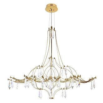 Подвесная люстра 80 см, 22W, 3000K, Loft IT Mira 10588/800 Gold Asfour, золото