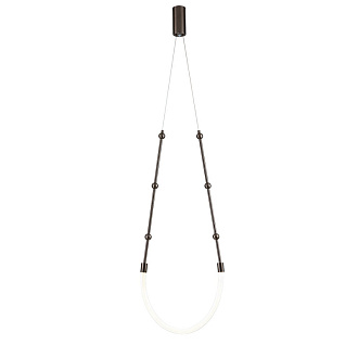 Подвесной светильник 398*60 мм, 1*LED 13W 3000-6500K хром Indigo Corda V000059L, 14010/1P Chrome