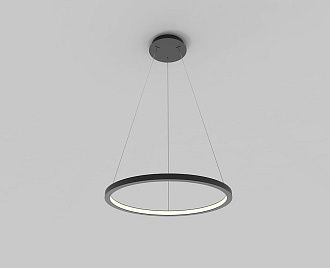 Подвесная люстра 60 см, 30W, 3000K, Italline IT013-6027 black 3000K, черный