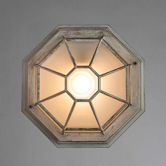 Уличный светильник A3121PF-1WG Arte Lamp, бело-золотой