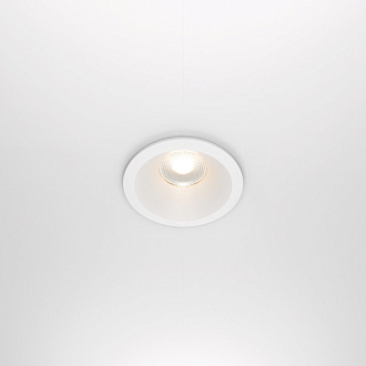 Светильник, 8.5 см, 12W, 3000К, белый, теплый свет, Maytoni Yin DL034-2-L12W, встраиваемый светодиодный