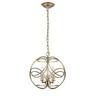 Подвесная люстра Vele Luce Viola VL4164P03, диаметр 34 см, античная шампань