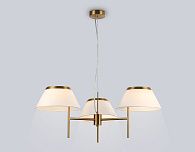 Подвесная люстра с абажурами **29-108 см, 3*E14*40W, K, Ambrella Light High Light LH72471, латунь