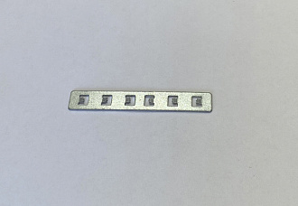 Планка соединительная для встраиваемого магнитного шинопровода 7*1 см, Crystal Lux CLT 0.223 04 Серебристый