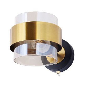 Бра 13*24*12 см, 1*E14, 40W, Arte Lamp Carlo A8205AP-1BK, Черный