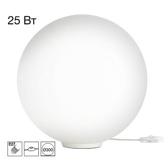 Настольная лампа 30 см, Citilux Ron CL941D30T0, белый