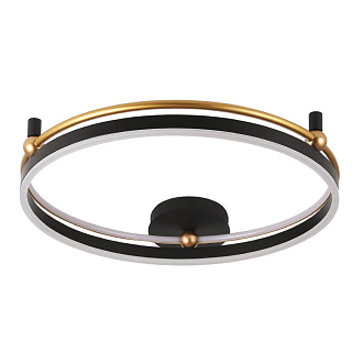 Светильник потолочный 68*10 см, LED*72W 3000-6300K Черный/Золото Crystal Lux FERNANDO PL72W LED BLACK/GOLD