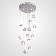 Подвесная люстра METEORA 14 50*50*250 см, 14*G4*20W, ImperiumLoft METEORA01, Чёрный