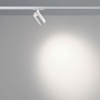 Трековый однофазный трехжильный светильник 9 см, 15W, 4000K, Novotech Port Selene 359914, белый