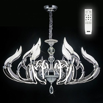 Светодиодная люстра Citilux Diva EL339P12, хром-белый, 2700К, диаметр 86 см