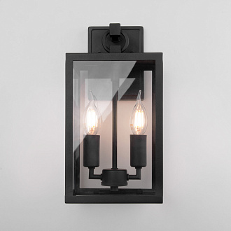 Уличный настенный светильник Candle D 35150/D черный Elektrostandard