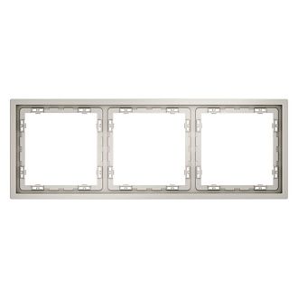 Рамка пластиковая Voltum S70 на 3 поста, кашемир пластик Soft touch VLS100303