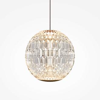 Подвесной светильник 14*14*316 см, LED, 3000К, Maytoni Sapphire MOD293PL-L6BS3K латунный