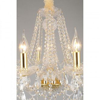 Подвесная люстра 63*80-120 см, 8*E14, 40W, Aployt Koletta APL.755.13.08, золотой