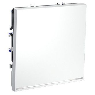 Выключатель встраиваемый Voltum S70 одноклавишный с подсветкой 10А, белый матовый пластик Soft touch VLS010202