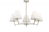 Потолочная люстра Freya Vanessa FR5084PL-05G, диаметр 72 см, серебро