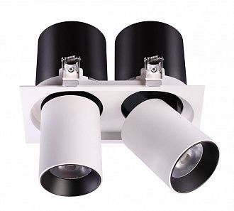 Встраиваемый LED светильник Novotech Lanza 358083 черный, вр 17,5*9,5 см