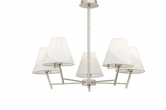 Потолочная люстра Freya Vanessa FR5084PL-05G, диаметр 72 см, серебро