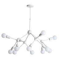 Подвесная люстра Arte Lamp Matrix A3064SP-12WH белый, диаметр 80 см