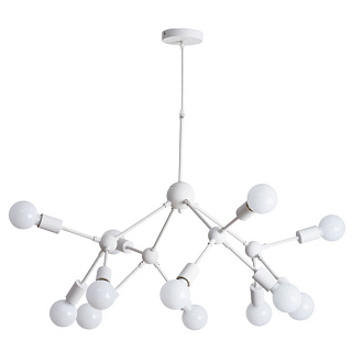 Подвесная люстра Arte Lamp Matrix A3064SP-12WH белый, диаметр 80 см