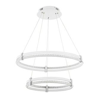Подвесной светильник 64*64*110 см, LED 165W, 3000 / 6000K, Хром, Белый LED4U 8620-600-400