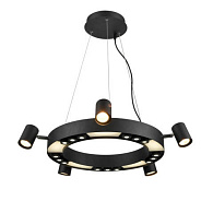 Подвесной светильник  50*120 см, 5*LED / GU10 черный, хром Vele Luce Octopus VL10152P05