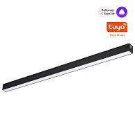 Cветильник  65,2*2,5*3 см, 1*LED*30W, 3000-6000K, Novotech VECTOR PORT 359941, черный,  диммир. пульт ДУ/Tuya Smart Life