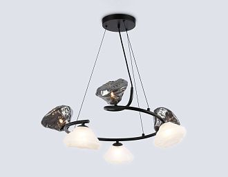 Подвесная люстра **35-115 см, 6*G9*40W, K, Ambrella Light High Light LH15003, черный