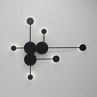 Светильник DZN-33915 ЧЕРНЫЙ  D820*920/H100/6/LED/9W/4500К DOTS 24-06