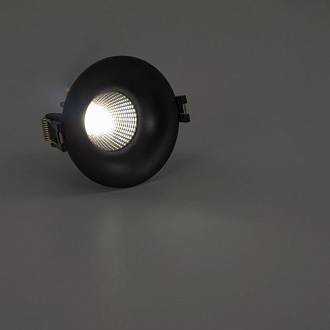 Встраиваемый светильник 8 см, 7W, 3500K Citilux  Гамма CLD004NW4 черный
