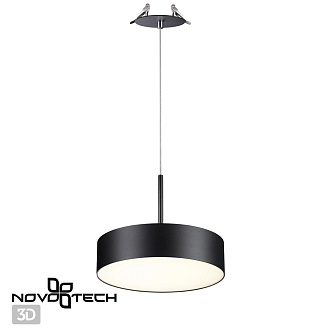 Светодиодный светильник 22 см, 30W, 4000K, Novotech Prometa 358765, черный