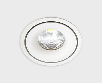 Встраиваемый светильник 11 см, 12W, 3000К, Italline IT06-6017 white 3000K, белый, вр 9,5 см