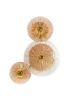 Бра L100 x W250 x H400, мм, 3*5W 4000K, PLATING BRASS (ЛАТУННОЕ ПОКРЫТИЕ) NewRgy W5858P/3 PLATING BRASS