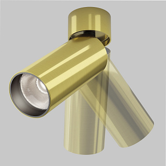 Спот 5,2*5,2*16 см, LED, 12W, 4000К, Maytoni Technical FOCUS LED C055CL-L12W4K-W-BS латунный