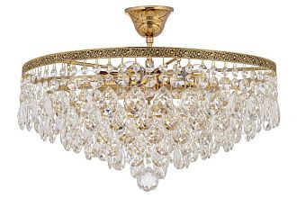 Люстра потолочная *46*25 см, 6*E27*60W, Arti Lampadari Castellana Gold Castellana E 1.3.46.608 G, золотой