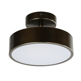 Потолочный светильник F-Promo Atma 3060-2P, D200*H125, накладной светильник, каркас коричневого цвета, рассеиватель из белого акрила, угол поворота до 45°