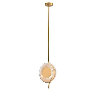 Подвесной светильник 23 см, Arte Lamp Asti A2441SP-1PB, латунь