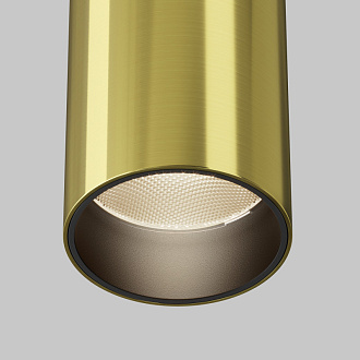 Накладной светильник 5,2*5,2*12,5 см, LED, 12W, 3000К, Maytoni Technical FOCUS LED C056CL-L12W3K-W-BS латунный