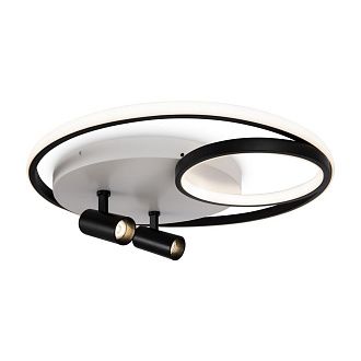 Светильник *48*-13 см, *LED*77W, 3000-7000K, Freya Прожекторы/Spotlights FR6083CL-L90WB, Бело-черный