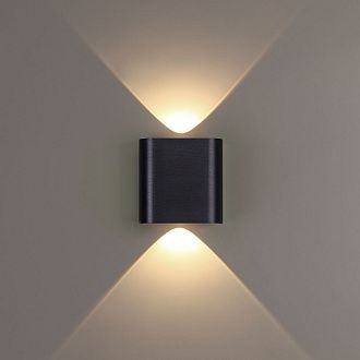 Настенный светильник 11 см, 2W, 3000K, Odeon Light Hightech Magnum 7191/2WL, черный